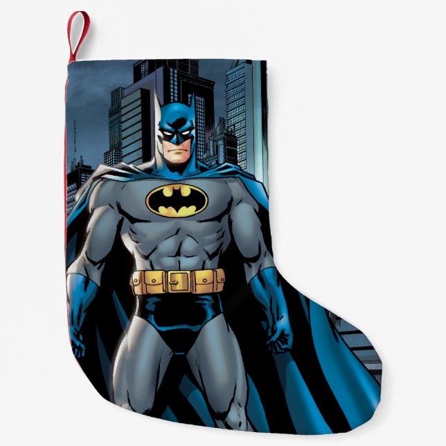 Batman Heroic Stance Small Christmas Stocking (Front)