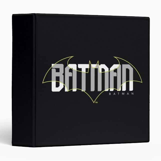Batman Hi-Tech Name Graphic 3 Ring Binder (Front/Spine)