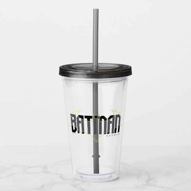 Batman Hi-Tech Name Graphic Acrylic Tumbler (Front)
