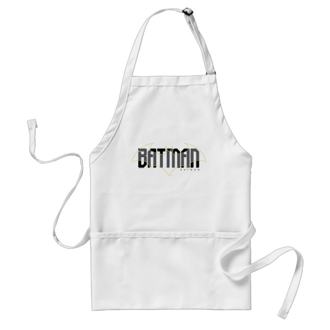 Batman Hi-Tech Name Graphic Adult Apron (Front)