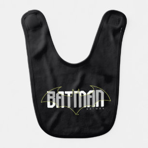 Batman Hi-Tech Name Graphic Baby Bib