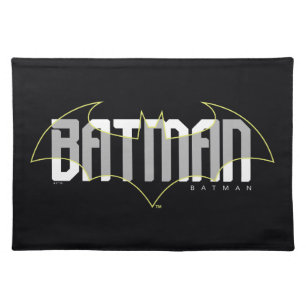 Batman Hi-Tech Name Graphic Cloth Placemat