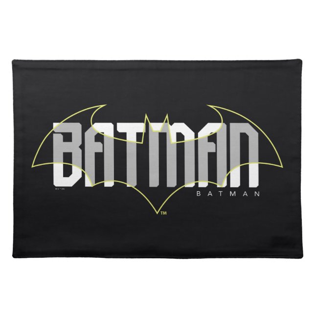 Batman Hi-Tech Name Graphic Cloth Placemat (Front)