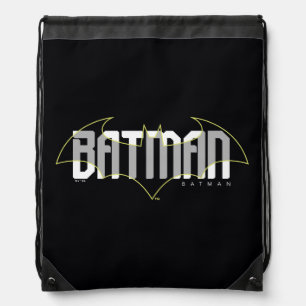 Batman Hi-Tech Name Graphic Drawstring Bag