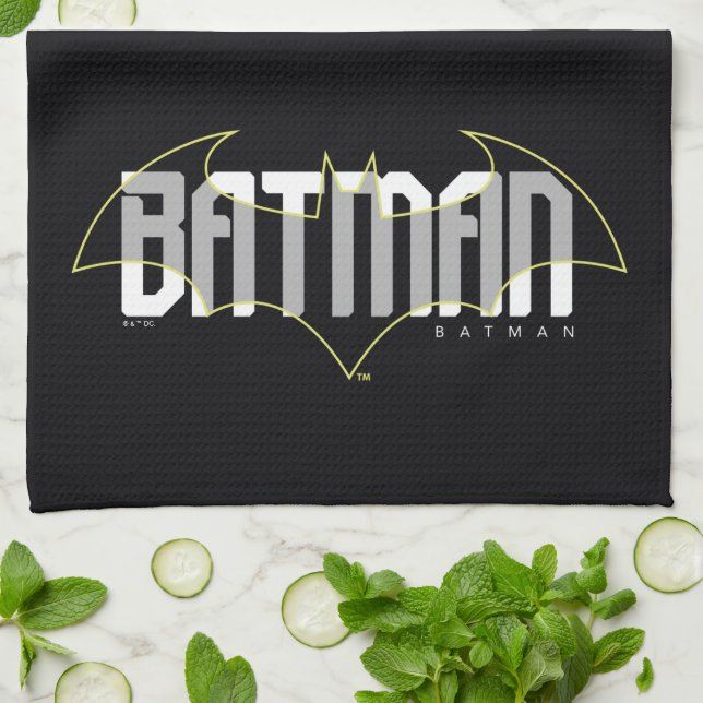 Batman Hi-Tech Name Graphic Kitchen Towel (Folded)
