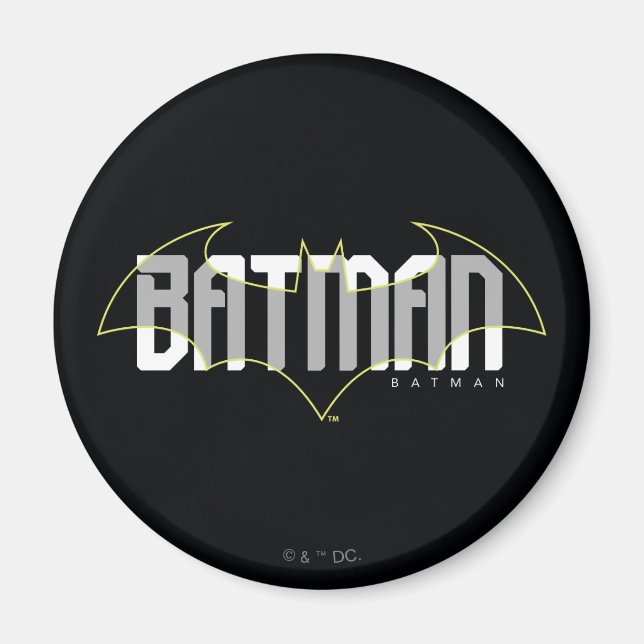 Batman Hi-Tech Name Graphic Magnet (Front)