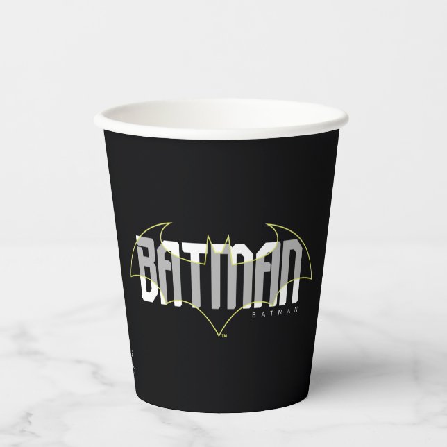 Batman Hi-Tech Name Graphic Paper Cups (Front)