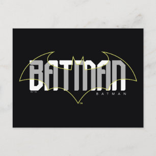 Batman Hi-Tech Name Graphic Postcard