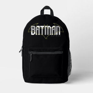 Batman Hi-Tech Name Graphic Printed Backpack
