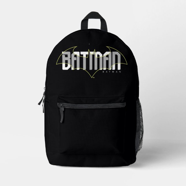 Batman Hi-Tech Name Graphic Printed Backpack (Front)
