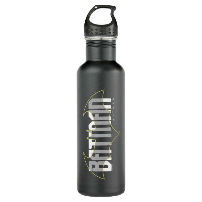 Batman Hi-Tech Name Graphic Stainless Steel Water Bottle (Front)