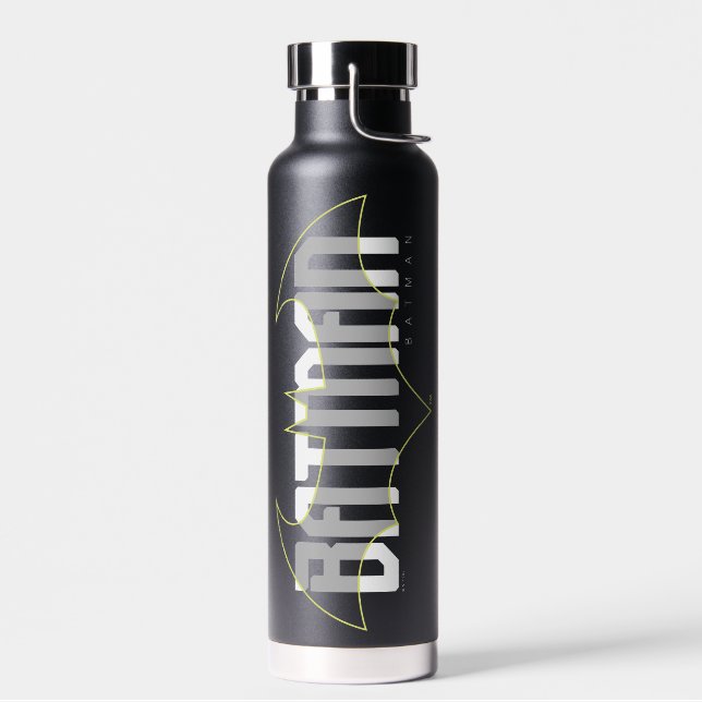 Batman Hi-Tech Name Graphic Water Bottle (Left)