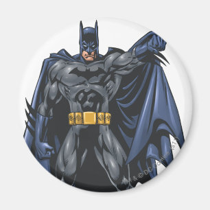 Batman holds up cape magnet
