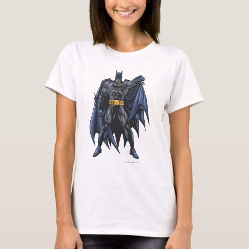 Batman holds up cape T_Shirt