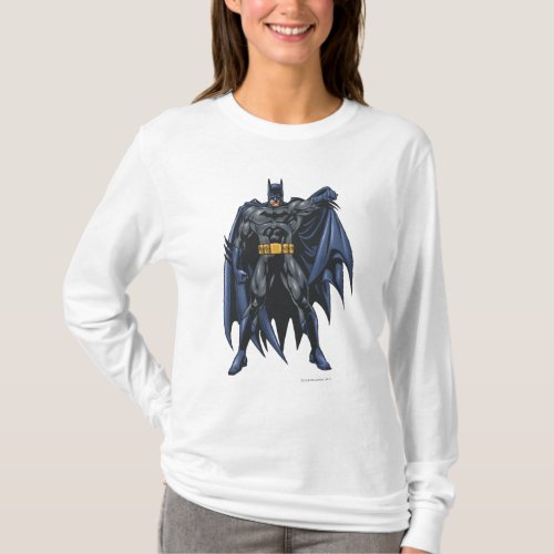 Batman holds up cape T_Shirt