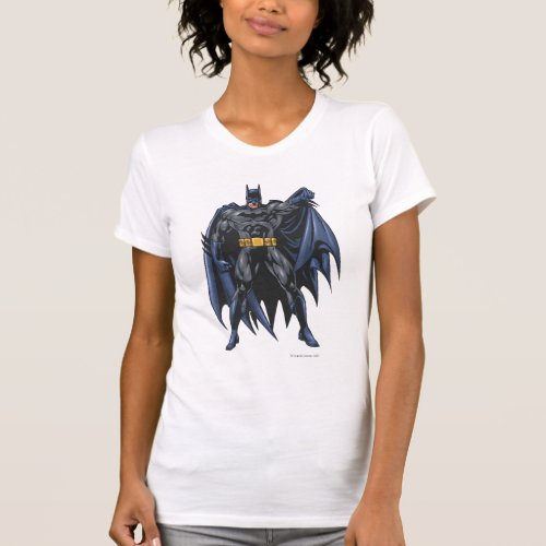 Batman holds up cape T_Shirt