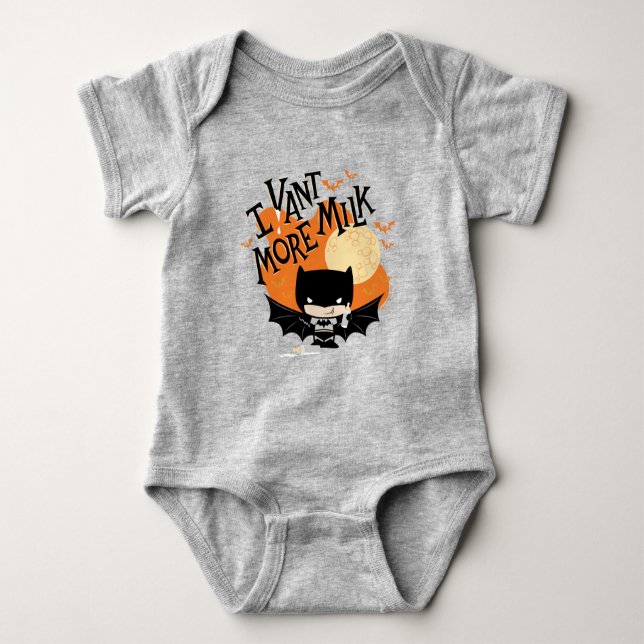 Batman | I Vant More Milk Baby Bodysuit (Front)