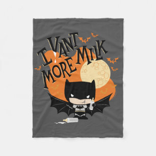 Batman I Vant More Milk Fleece Blanket