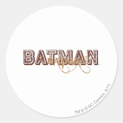 Batman Image 12 Classic Round Sticker