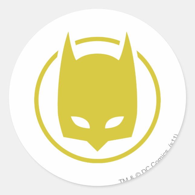 Batman Image 38 Classic Round Sticker (Front)