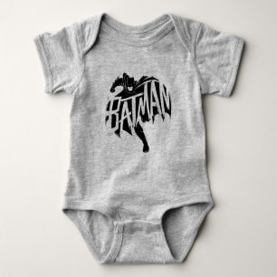 Batman Ink Brush Name Baby Bodysuit