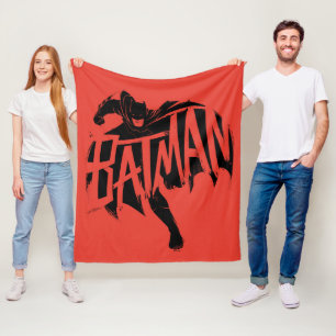 Batman Ink Brush Name Fleece Blanket