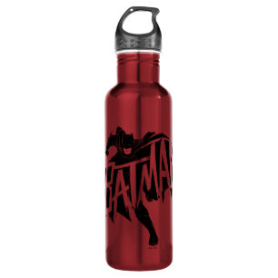 Batman Ink Brush Name Stainless Steel Water Bottle