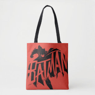 Batman Ink Brush Name Tote Bag