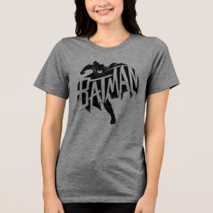 Batman Ink Brush Name Tri-Blend Shirt