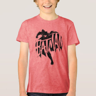 Batman Ink Brush Name Tri-Blend Shirt