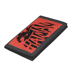 Batman Ink Brush Name Trifold Wallet