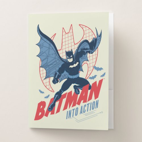 Batman Into Action Pocket Folder