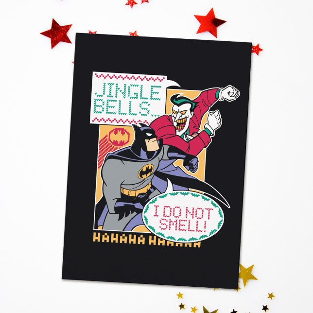 Batman | Jingle Bells, I Do Not Smell! Holiday Card (Card on table)