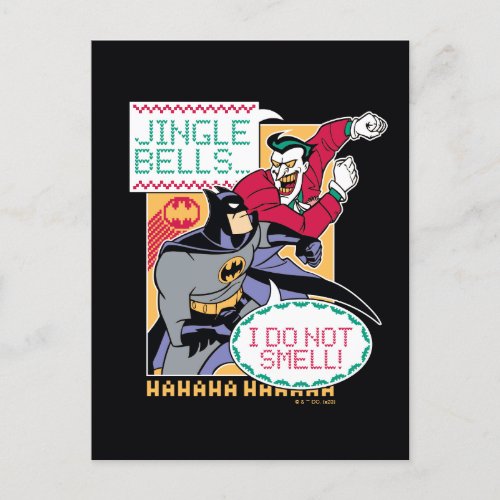Batman  Jingle Bells I Do Not Smell Holiday Postcard