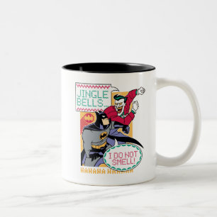 Batman Jingle Bells, I Do Not Smell! Two-Tone Coffee Mug
