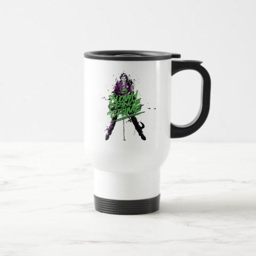 Batman  Joker Clown Prince Of Crime Ink Art Travel Mug