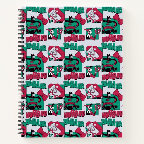 Batman  Joker Santa Pattern Notebook