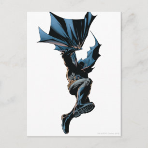 Batman Jumping Down Action Shot Postcard