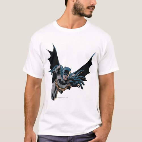 Batman Jumping Forward Yell T_Shirt