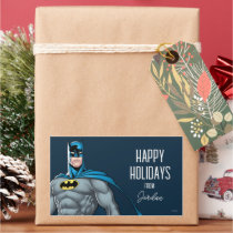 Batman Kicks | Happy Holidays Rectangular Sticker