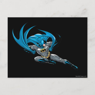 Batman kicks right postcard
