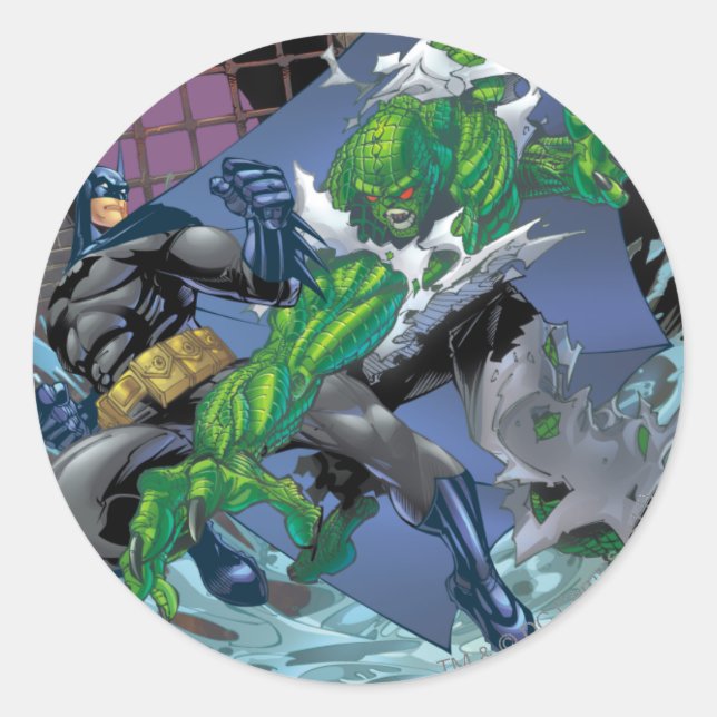 Batman - Killer Croc Classic Round Sticker (Front)