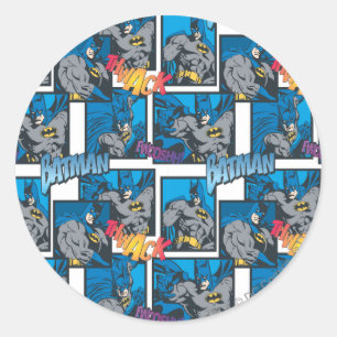 Batman Knight FX - 30A Thwack/Fwooshh pattern Classic Round Sticker