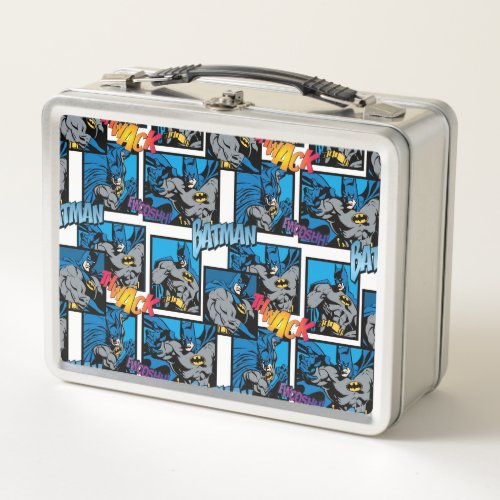 Batman Knight FX _ 30A ThwackFwooshh Pattern Metal Lunch Box