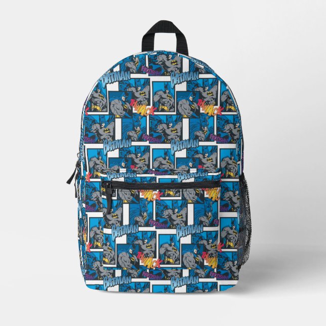 Batman Knight FX - 30A Thwack/Fwooshh pattern Printed Backpack (Front)
