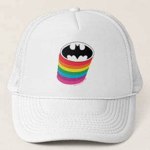 Batman Layered Rainbow Logo Trucker Hat