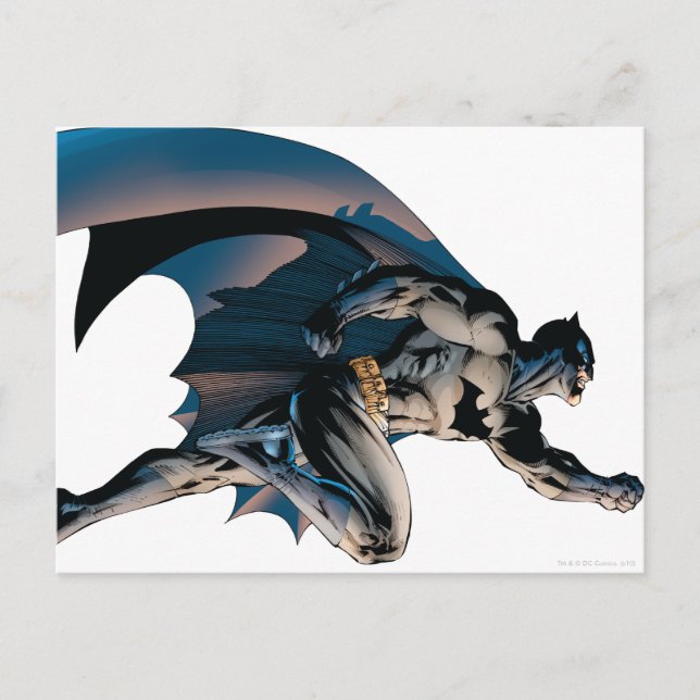 Batman Leaping Side View Postcard (Front)