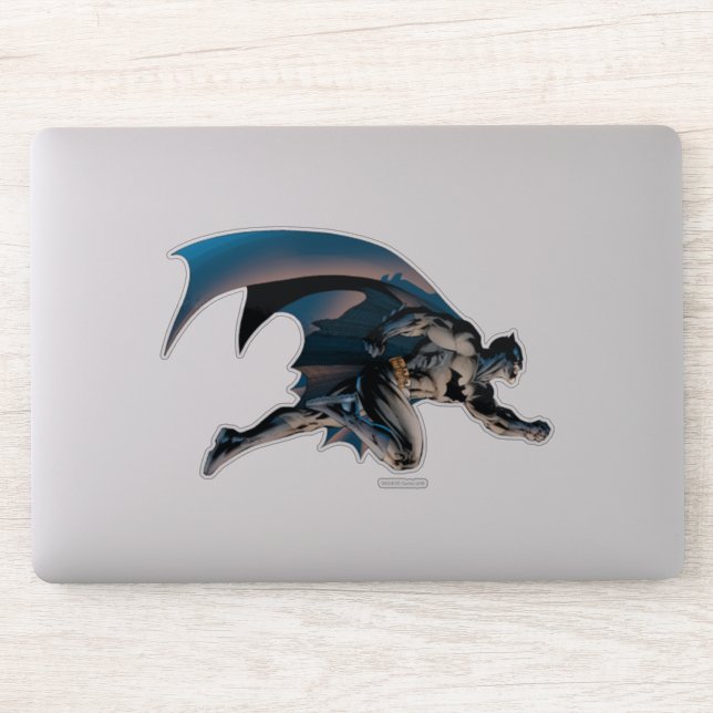 Batman Leaping Side View Sticker (Computer)