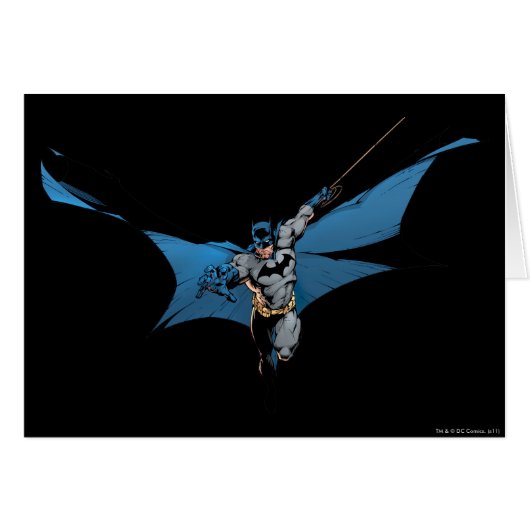Batman leaps with rope cards (Front Horizontal)