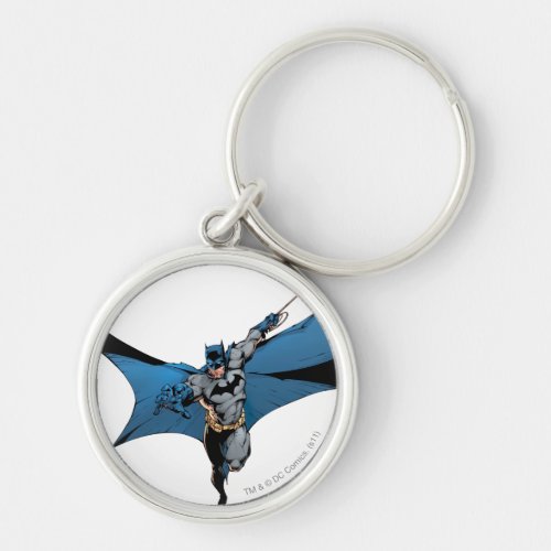 Batman leaps with rope keychain